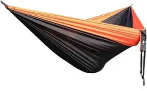 Outdoor Hammock Double Person Outdoor Garden Camping Hammock Lightweight Parachute Hiking Swing Hang Sleeping Bed Terrace Hammock(Model 6)