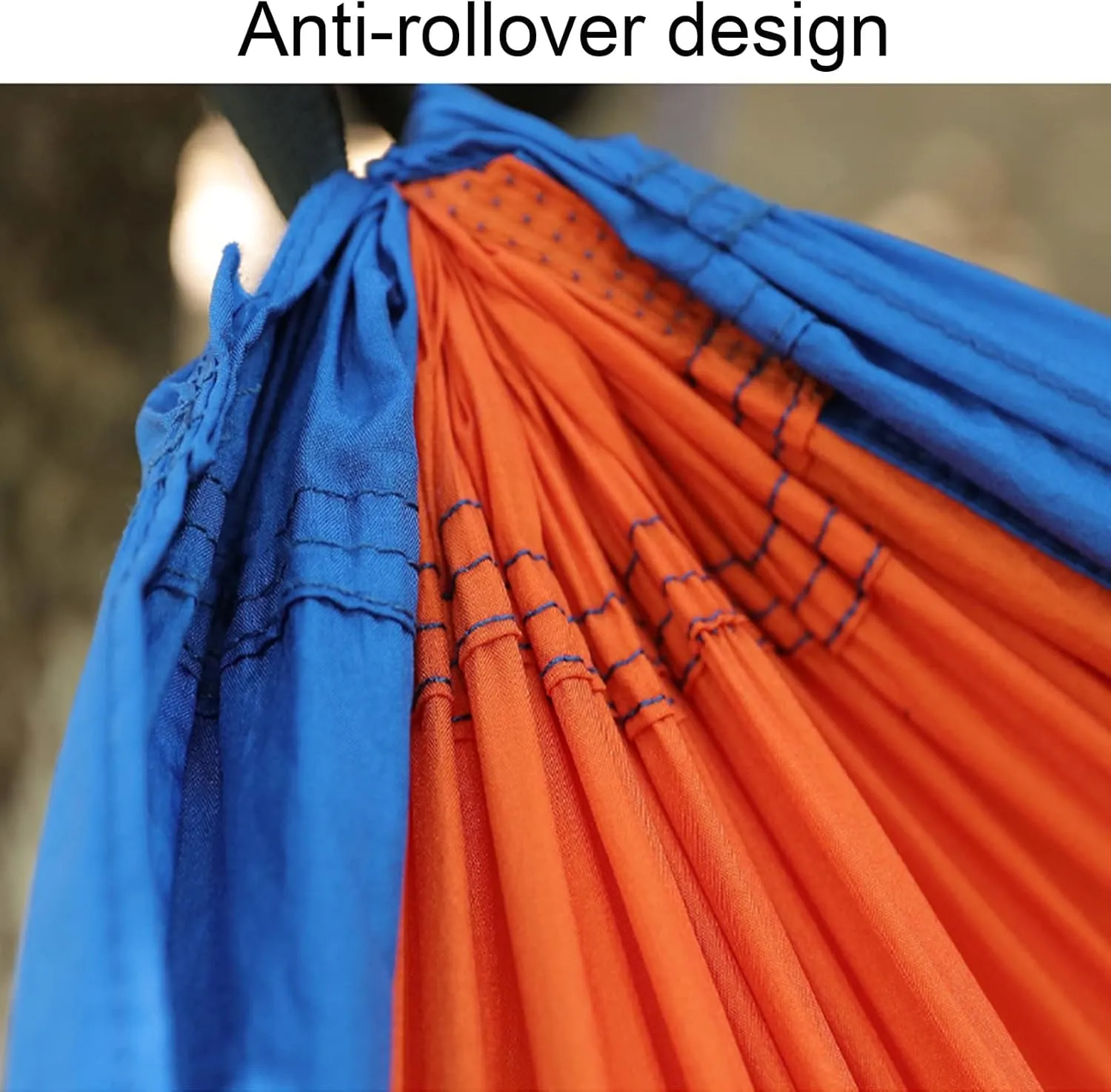 Outdoor Hammocks, Camping Hammock Double Portable Hammocks, Nylon Hammock with Tree Straps, for Outdoor Backpacking, Camping, Adventure (Orange)