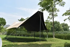Outdoor Mesh Screen House Lightweight Camping Canopy Tent Net Mesh Outdoor 4-6 Person Mesh Net Travel Portable Tarp Mesh (Medium)