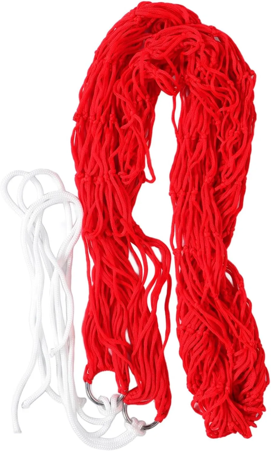 Outdoor Nylon Rope Hammock Portable Camping Swing Chair for Garden Lightweight Hanging Chair for Camping Hiking and Outdoor Leisure Red