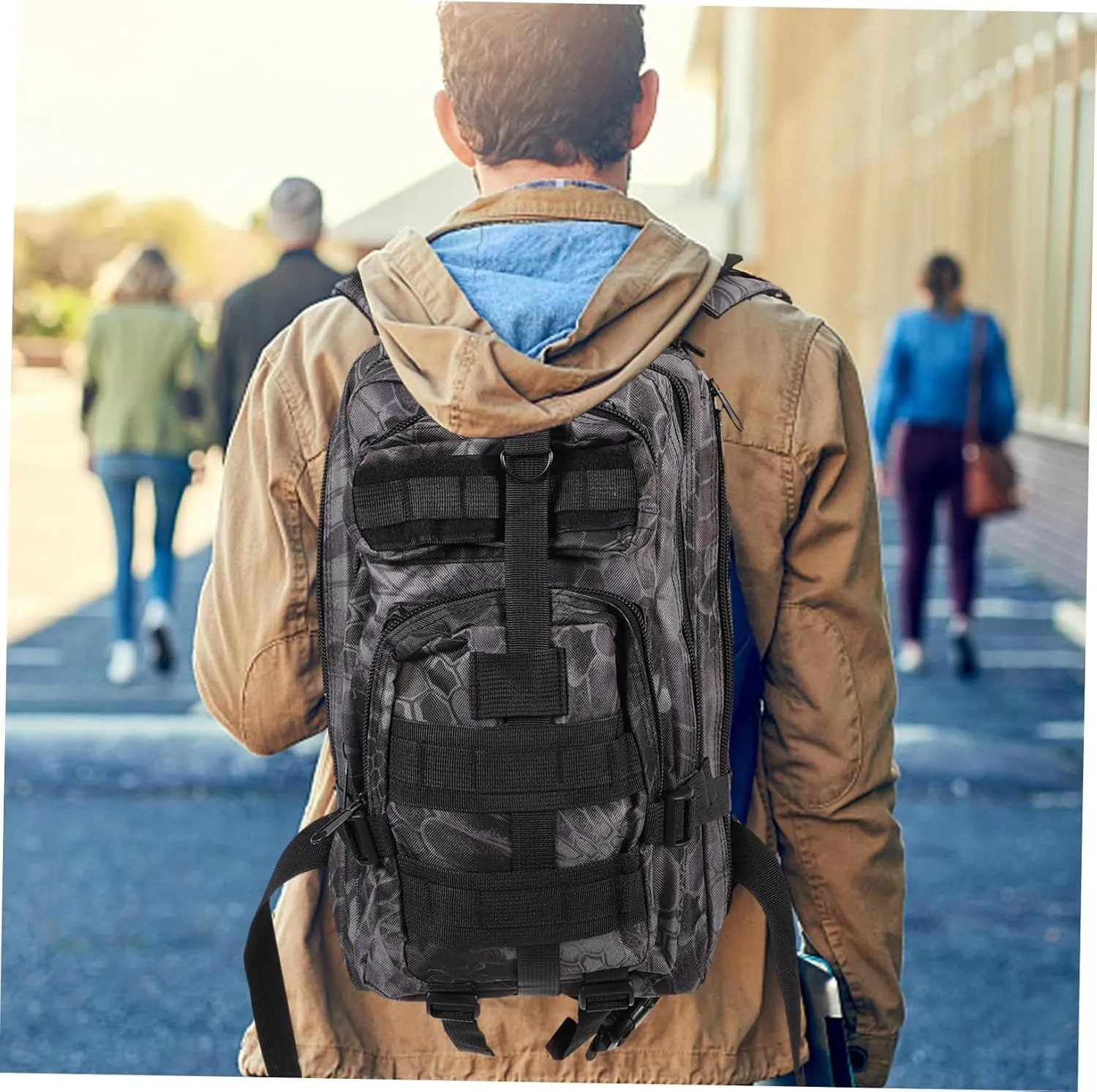 Outdoor Organizer Practical Storage Bag Tools Bag Back for Outdoor Camping Back Large Capacity Storage