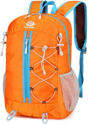 Outdoor Oxford cloth mountaineering cycling backpack ultra-light multi-functional leisure foldable large capacity (orange)