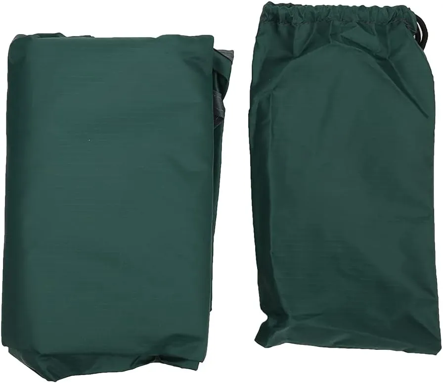 Outdoor Rhombic Waterproof Camping Ground Mat Tent Hammock Awning, 210T Polyester Fabric, Steel Perforated Annulus, Double Fabric Reinforced Corners, Includes Accessories