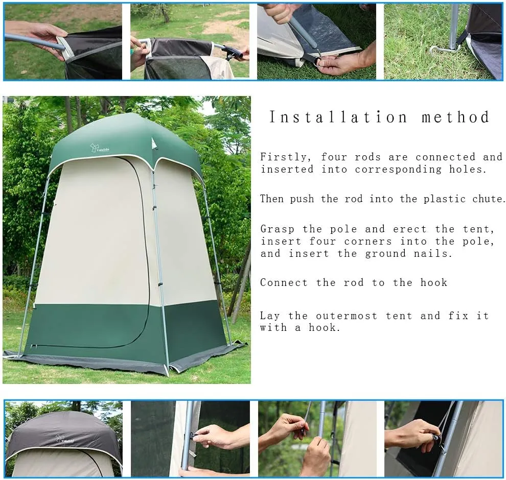 Outdoor Shower Tent Changing Room Privacy Portable Camping Shelters