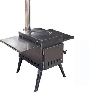 Outdoor Stove Portable Wood Burning Stove Made of Sheet Steel Can Easily Handle Up to 100kg (220lbs) Camping Cookware for Tent,Camping, Cookout(43.5 * 31.5 * 36CM)