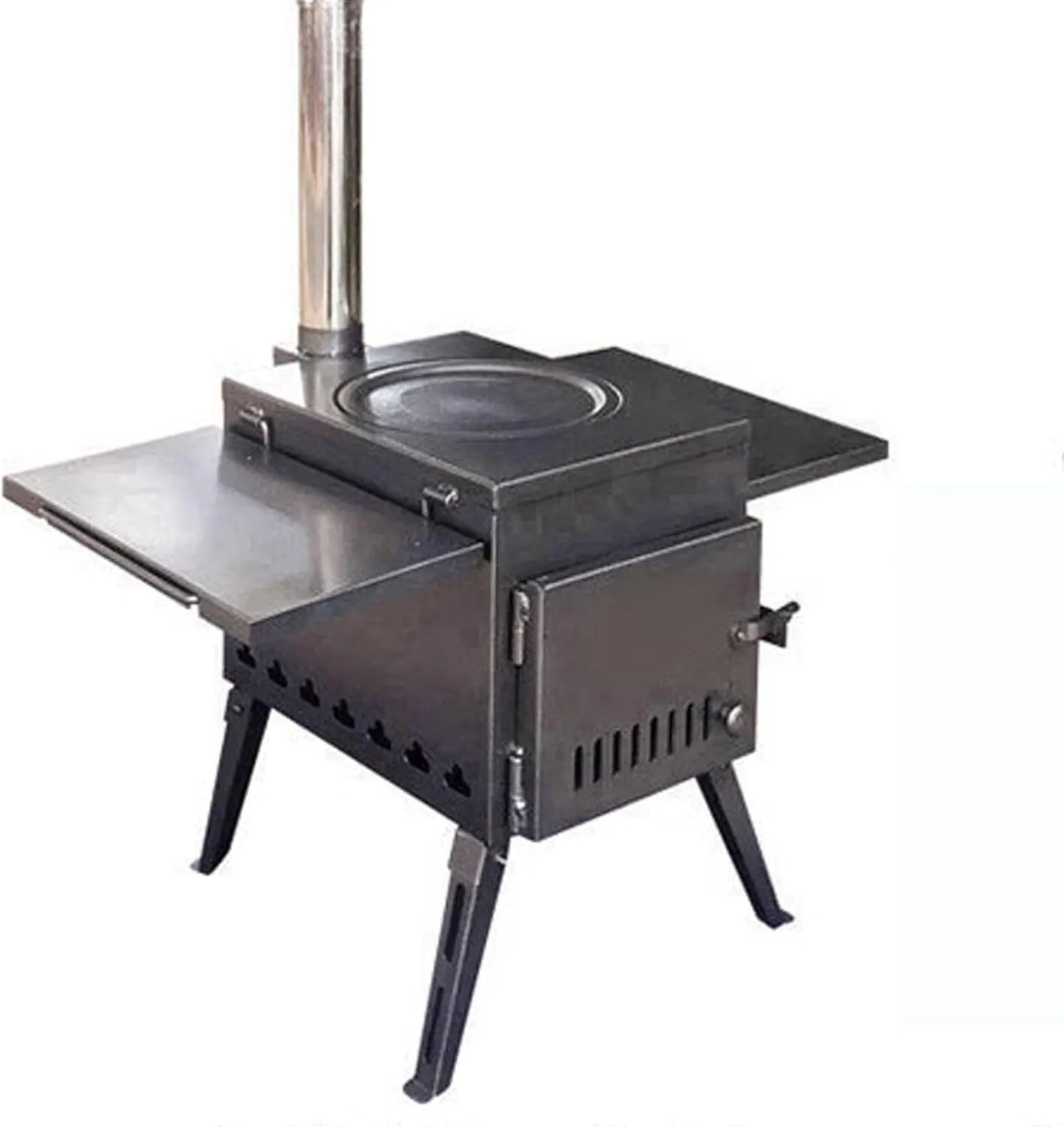 Outdoor Stove Portable Wood Burning Stove Made of Sheet Steel Can Easily Handle Up to 100kg (220lbs) Camping Cookware for Tent,Camping, Cookout(43.5 * 31.5 * 36CM)