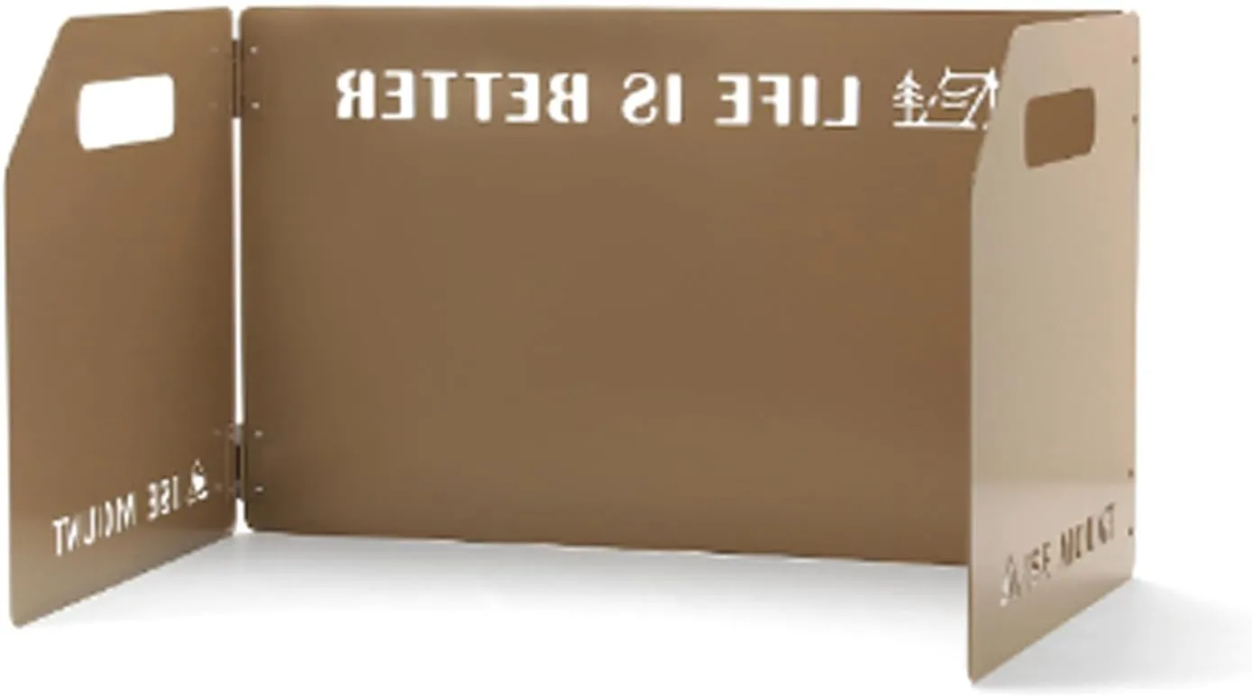 Outdoor Stove Windscreen Folding Windscreen Camping Grills Panels with Carrying Bag Stove Screen