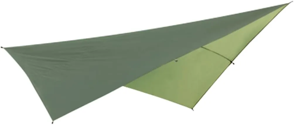 Outdoor Sunshade Rain Fly Tarp Canopy Tent Shade for Camping Hiking and Beach Picnic Lightweight and Portable Uv Army Green