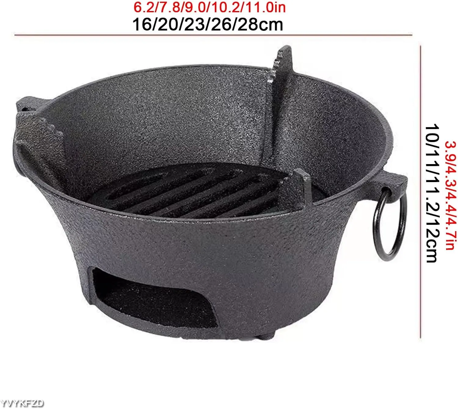 Outdoor Wood Burning Stove, Portable Camping Wood Stove, Detachable Windproof Hot Tent Stove, for 2 to 3 People Outdoor Camping, Travel, Picnic, BBQ
