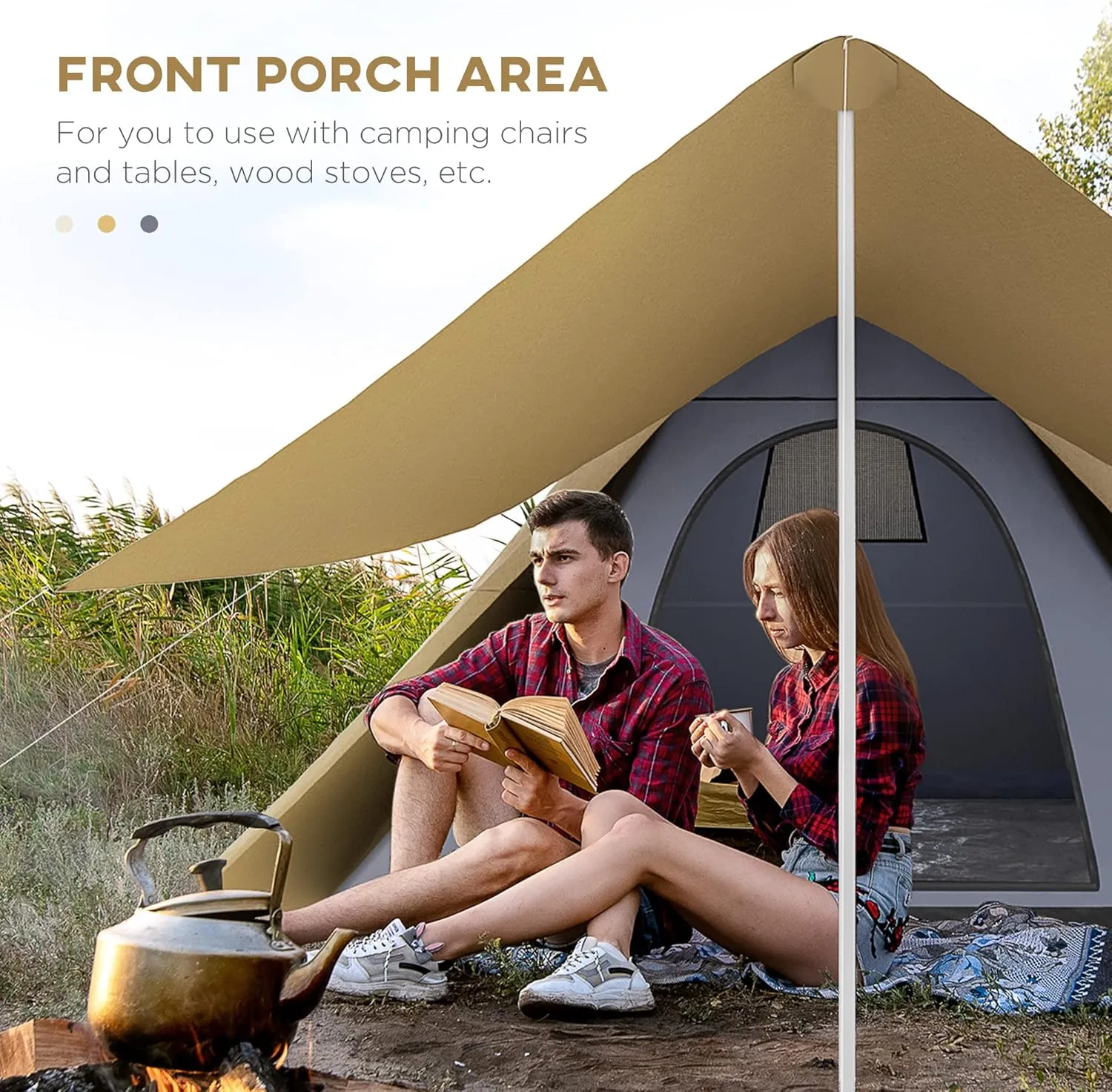Outsunny Tents Camping Teepee Tent