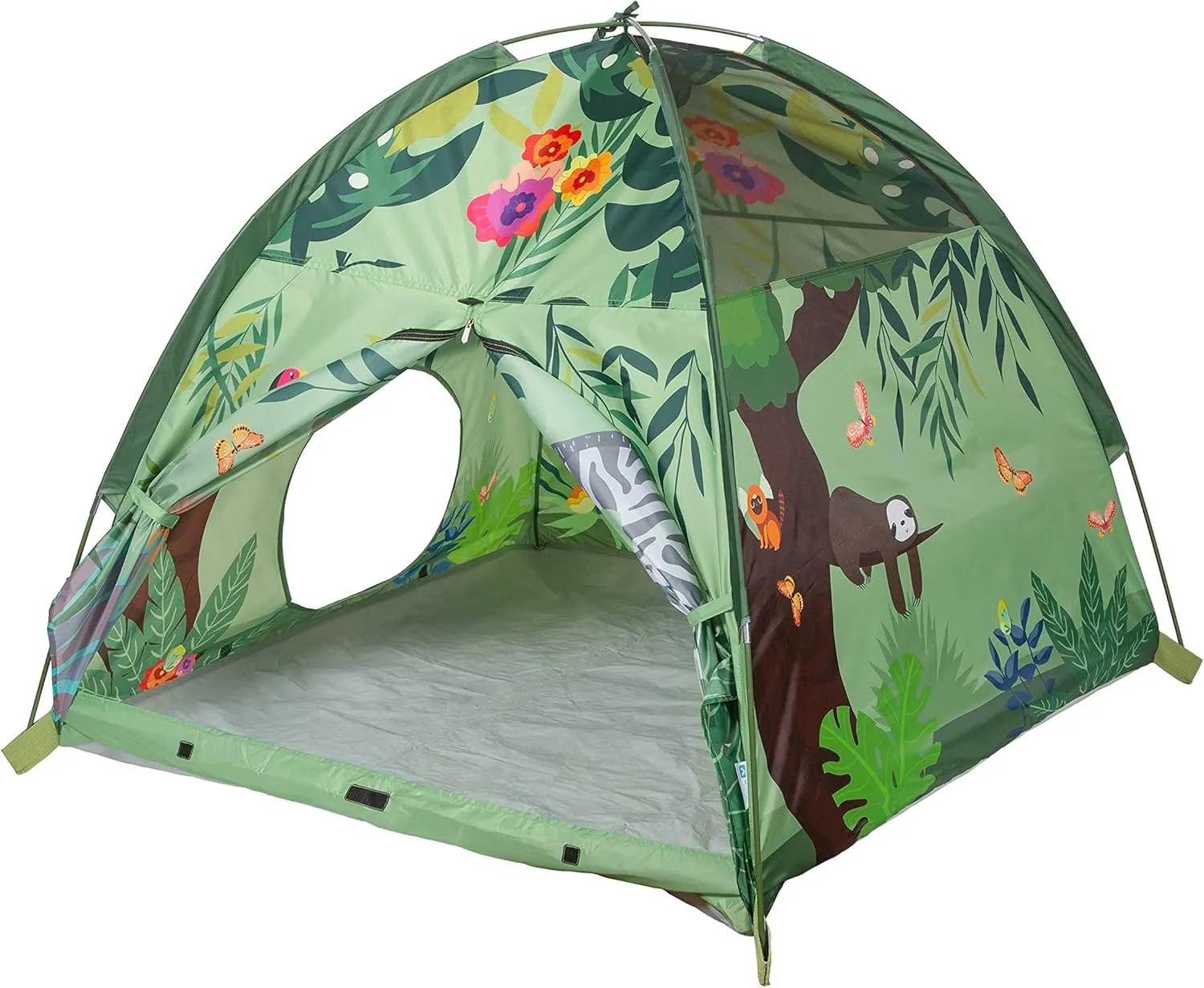 Pacific Play Tents 20429 Jungle Party Safari Tent   Tunnel Combo 48" x 48" x 42"