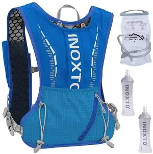 [Pack of 3] Sport Hydration Vest Running Backpack with 15oz 50oz Water Bladder Adjustable Strap Storage Bag for Trail Running Marathon Race Hiking