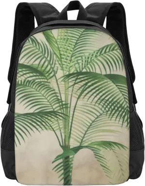 Palm Tree Tropical Vintage Elegant Lightweight Packable Backpack Travel Casual Hiking Daypack Foldable Backpack For Men Women