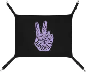 Peace Love Faith Joy Hanging Cat Bed Soft Breathable Pet Hammock for Cage Pet Sleeper for Kitten Ferret Puppy Rabbit, style, 20240327