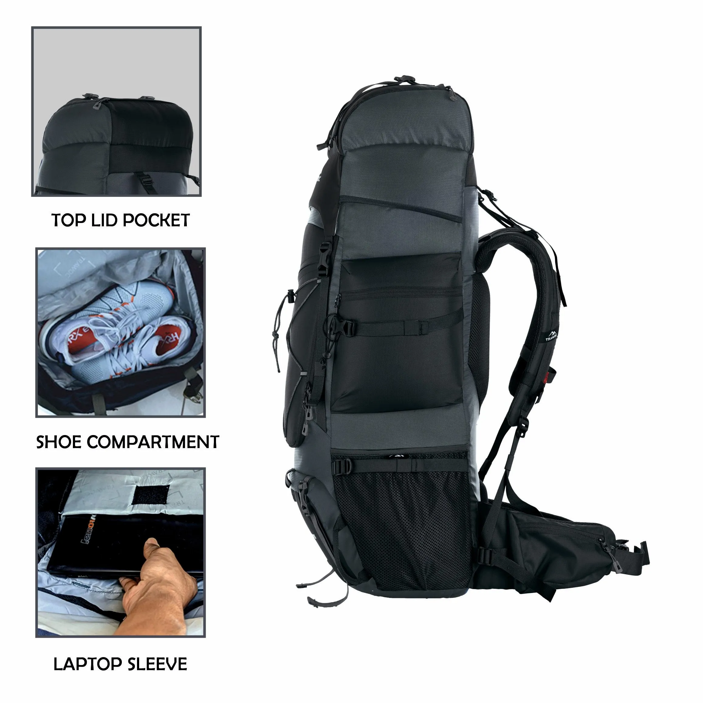PEAKPRO-75 Rucksack - Black