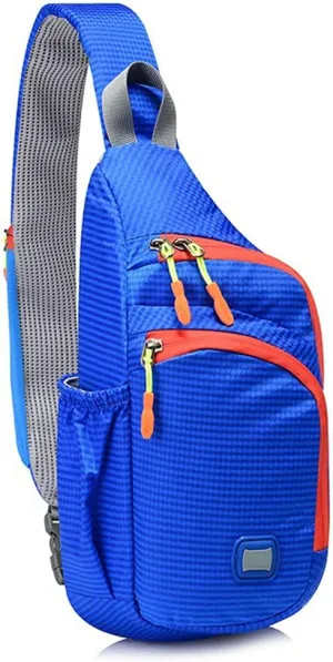 Peicees Small Sling Backpack Waterproof Unisex Shoulder Bag Chest Crossbody Daypack