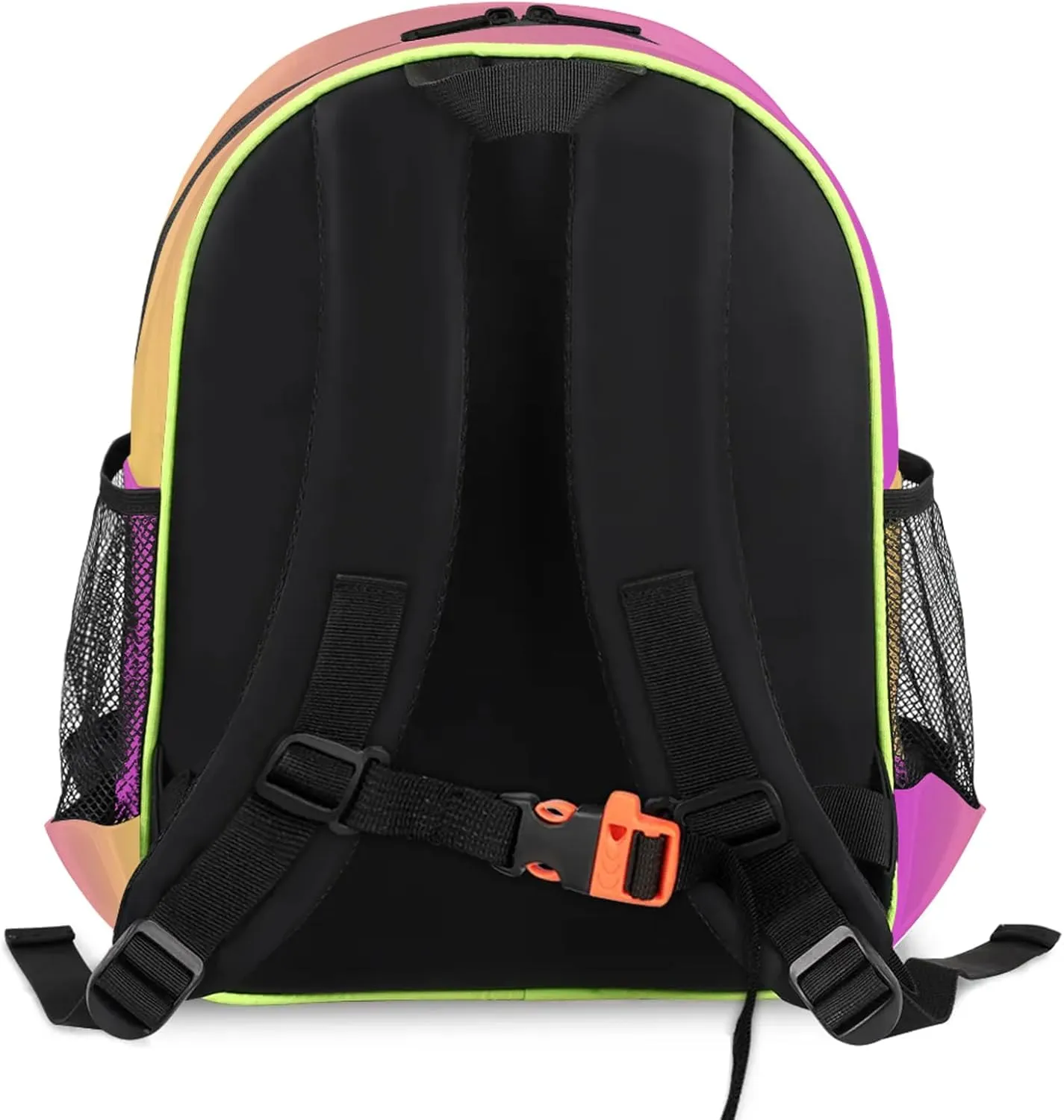 Personalized Backpack with Initial & Name Customized Shoulder Bag for Women Waterproof Travel Casual Daypack Gifts 14.2in, Pink Yellow