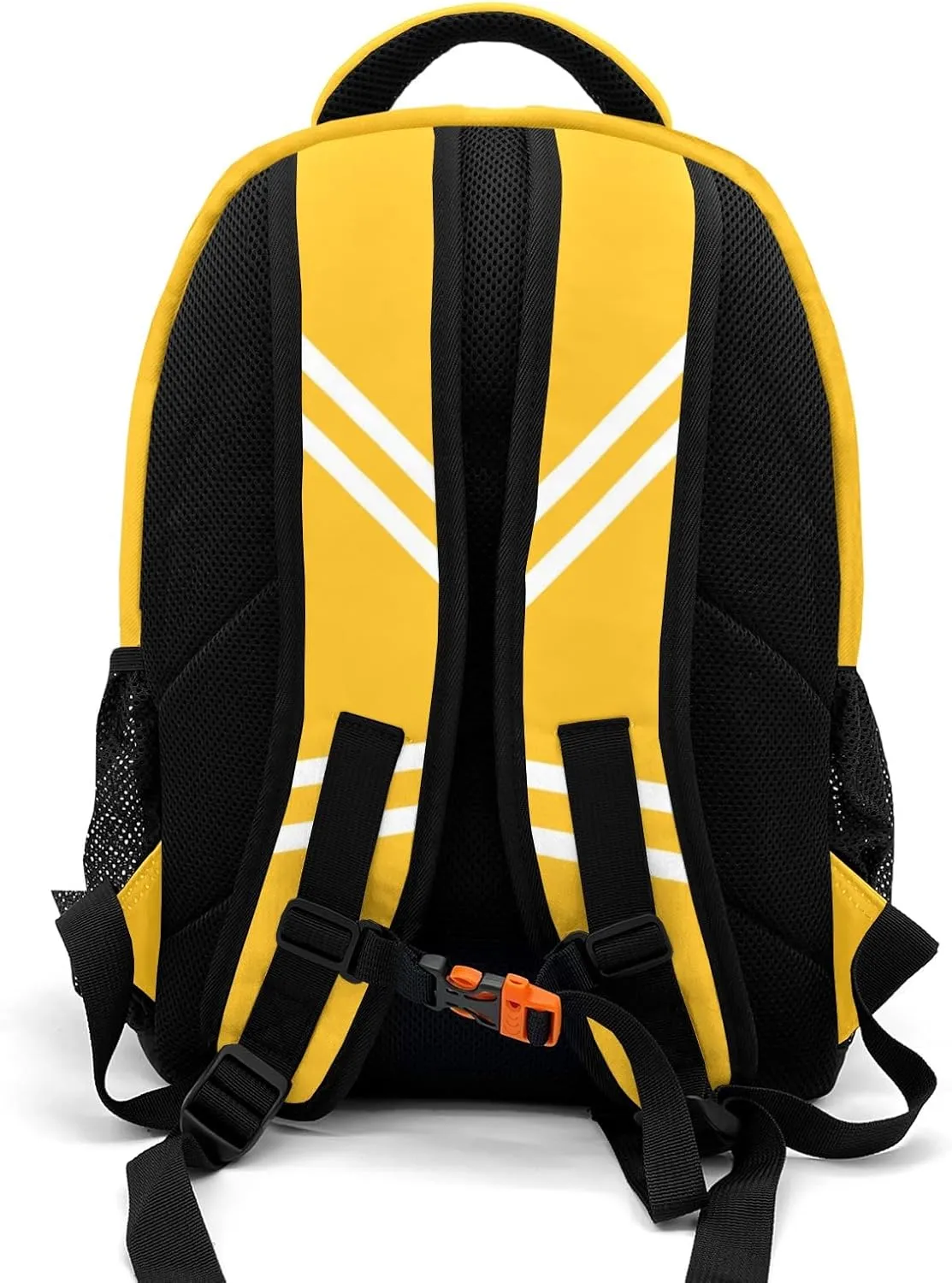 Personalized Large Capacity Schoolbag Gold Cheer Cheerleaders Laptop Backpack for College Travel Work Hiking