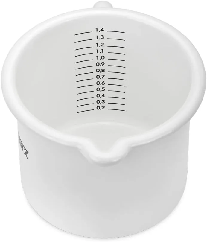 Petromax Warming Pot with Spout, Enameled Steel Saucepan for Heating Milk, Soup, Butter Over Stove or Campfire