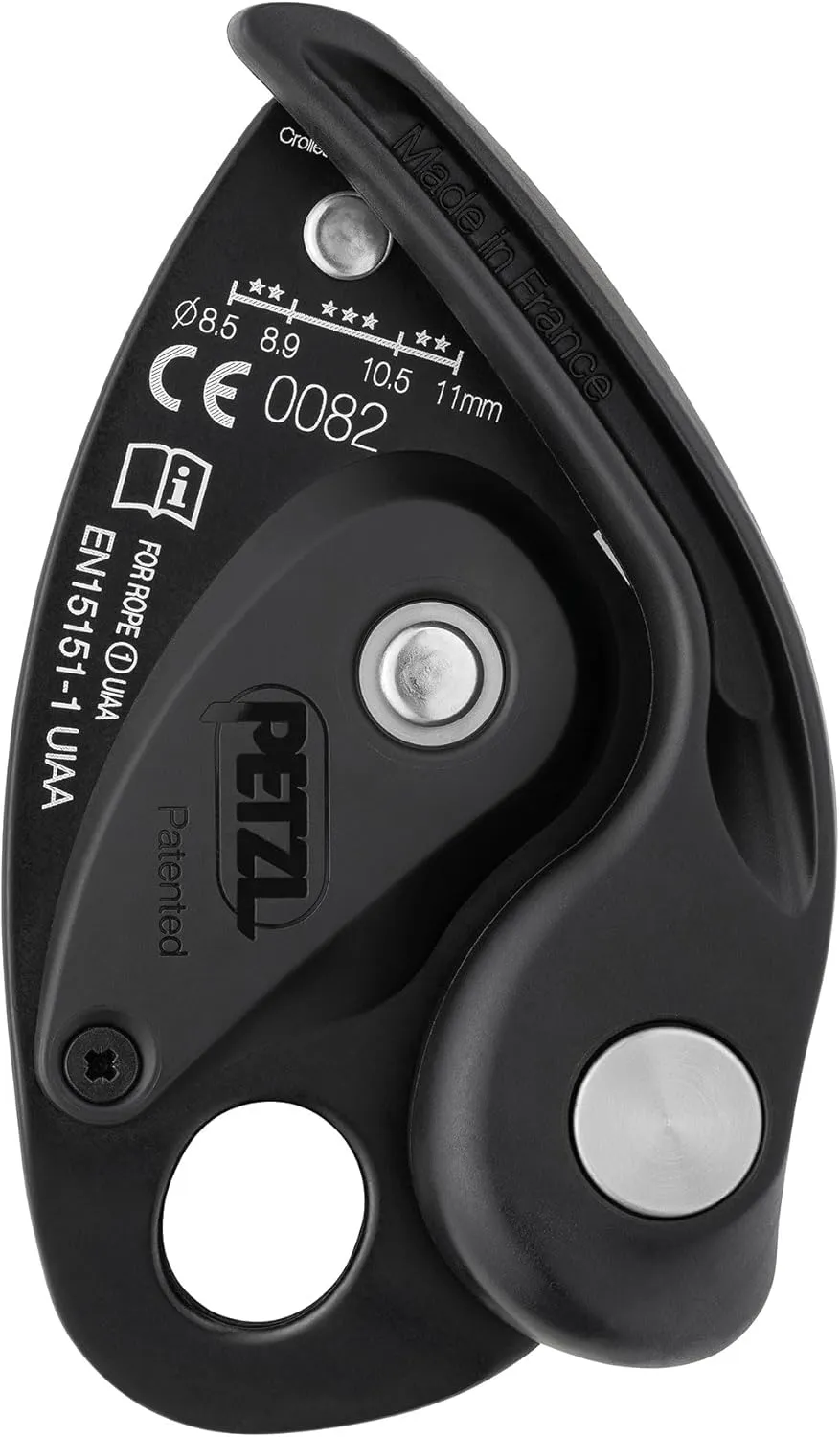 PETZL GRIGRI Belay Device - Belay Device with Cam-Assisted Blocking for Sport, Trad, and Top-Rope Climbing