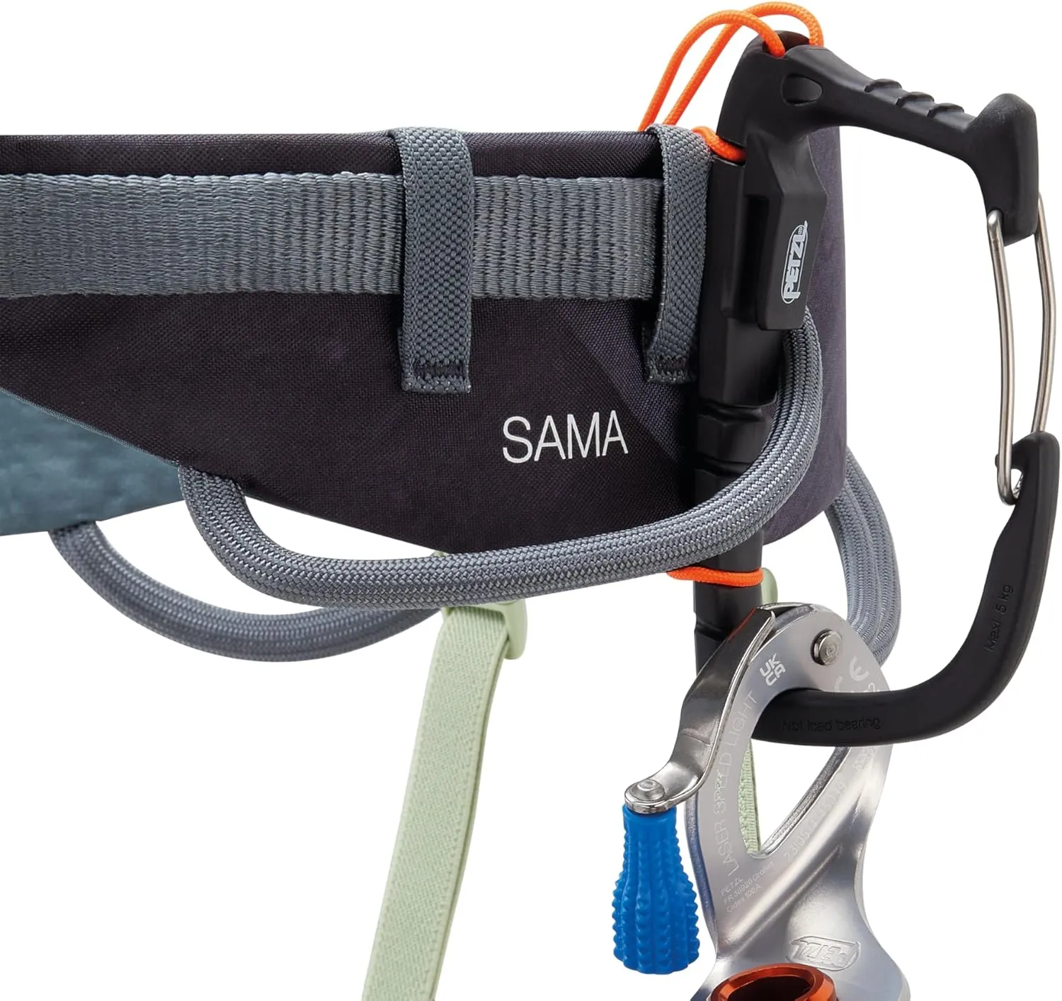 PETZL SAMA Unisex Harness - Rock Climbing Harness for the Gym, Crag, or Multi-Pitch Routes