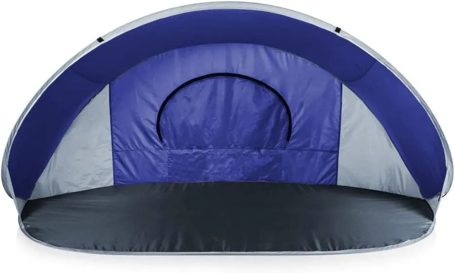 PICNIC TIME NCAA Georgia Tech Yellow Jackets Manta Portable Beach Tent, Pop Up Tent, Beach Sun Shelter Pop Up, (Gray with Black Accents)
