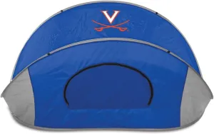 PICNIC TIME NCAA Georgia Tech Yellow Jackets Manta Portable Beach Tent, Pop Up Tent, Beach Sun Shelter Pop Up, (Gray with Black Accents)