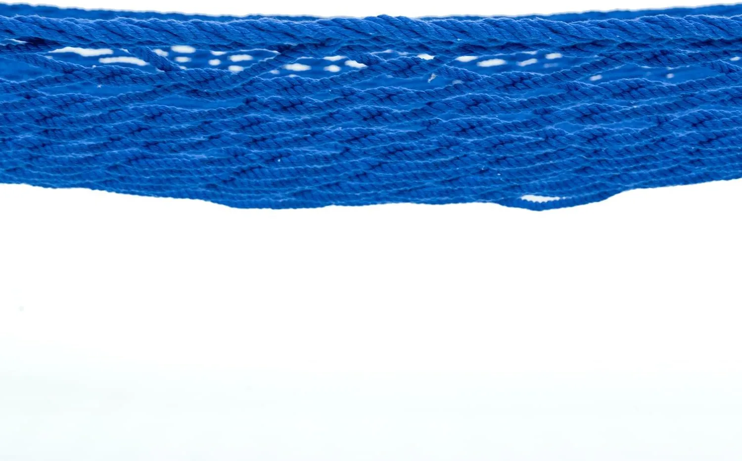 PNAEUT Double Hammocks for Outside, 13ft Traditional Rope Hammock with Hardwood Spreader Bar and Carrying Bag, 475 lbs Capacity (Blue)