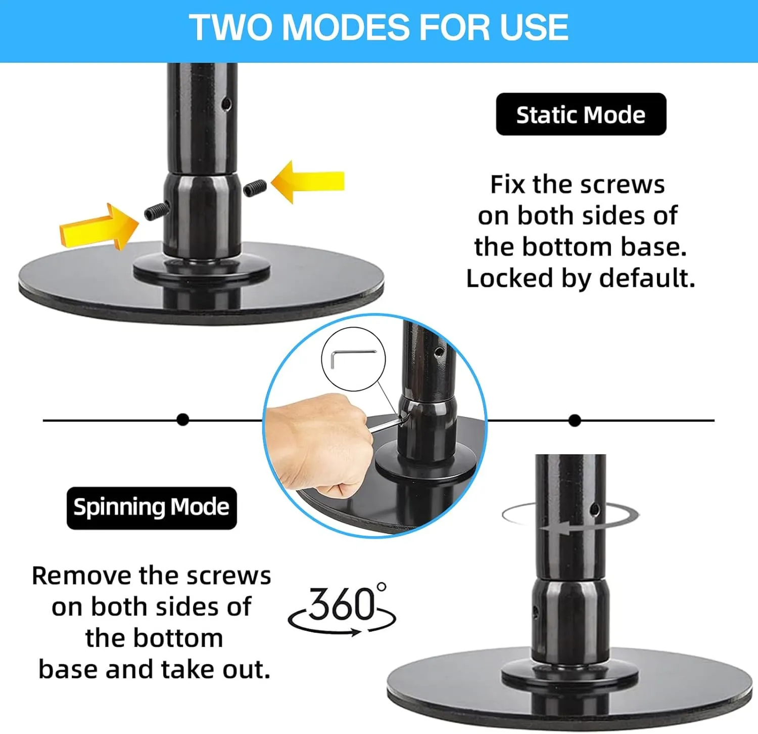 Pole Dancing Pole for Home, Professional Grade Excellent, Premium Dance Pole Removable 45mm Spinnings & Static Dancing Pole Heavy-Duty Steel Pole Dancing Pole, for Home Exercise Club Gym