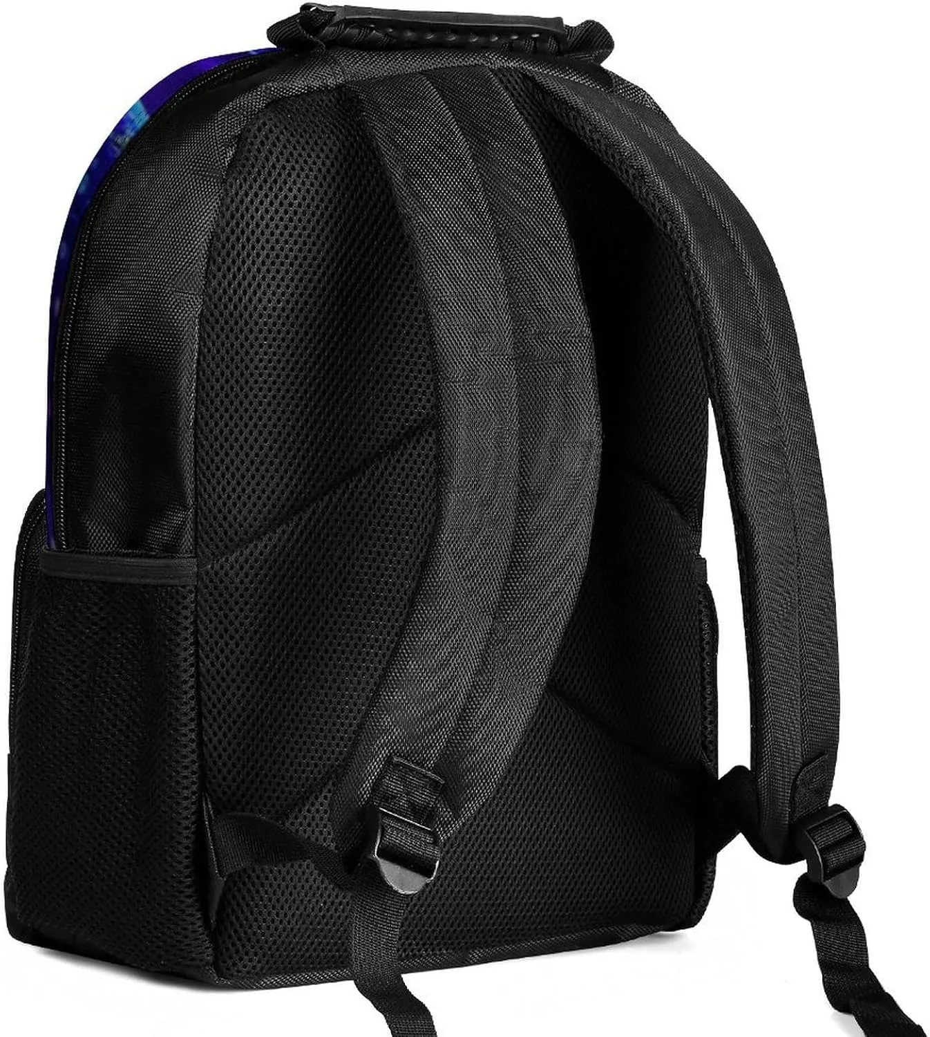 Polyester Daypack Bookbag for Gym Business Bicycle - Large Capacity Multipurpose Anti-Theft Carry On Bag, Magic Mushrooms Fairytale Mushrooms Scenery Psychedelic Art Travel Hiking Daypack