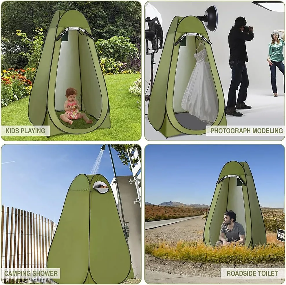 Pop Up Changing Room Privacy Tent Instant Portable Shower Tent Outdoor Toilet Dressing/Changing Room Portable Shelter Tent with Carrying Bag for Camping Hiking Beach Bathroom