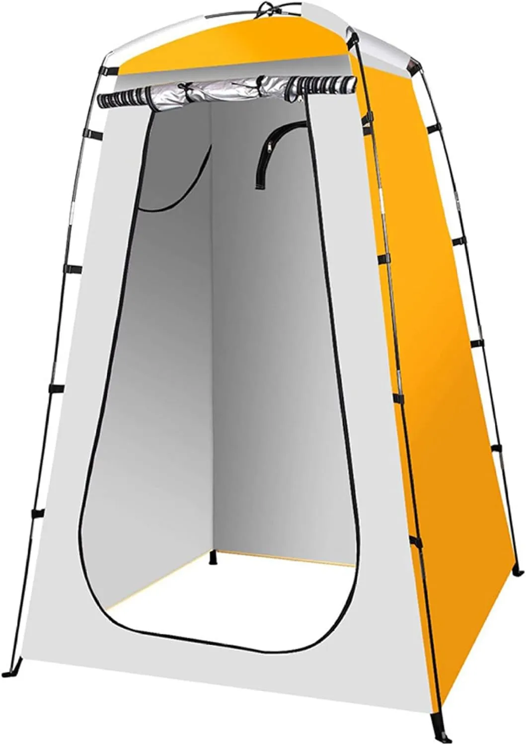 Pop-Up Changing Tent, 190T 47x47x75 Changing Tent with Zippered Window & Door, Shower with 4 Windproof Rope & 4 Peg, Water & Sun Proof Portable Privacy for Outdoor, Style 1 Pop-Up