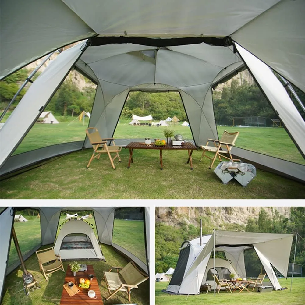 Pop Up Tent for 5-8 Person Instant Camping Tent with Double Door Lightweight Family Dome Tent with Carrying Bag for Outdoor Family Camping Hikin (Pop Up Tent 5)