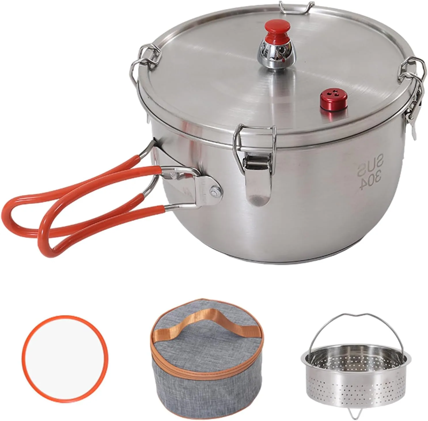 Porable Camping Pressure Pots Outdoor Stove Top Pressure Cooker Portable Outdoor Cookware Cooking Pots Soup Meat Pots