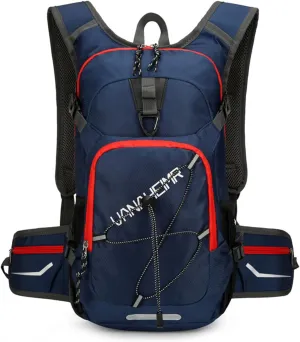 PORRASSO Hiking Backpack 18L Waterproof Rucksack Daypack Lightweight Backpack for Women Men Camping Trekking Cycling Climbing Outdoor Sports Dark Blue