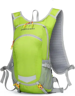 PORRASSO Hiking Backpack 19L Rucksack Waterproof Daypack Lightweight Backpack for Women Men Camping Trekking Cycling Climbing Outdoor Sports Green