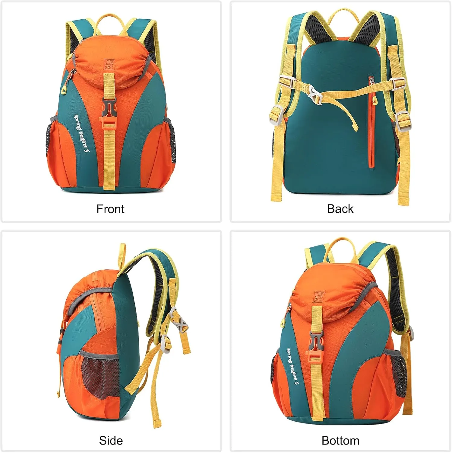 PORRASSO Hiking Backpack 5L Daypack Rucksack Lightweight Waterproof Women Men Backpack for Camping Daily Use Light Blue
