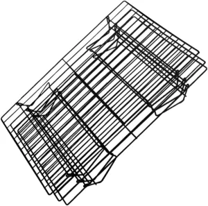 Portable 3-Layer BBQ Grill Carbon Steel Outdoor Stove Grate for Camping Fishing and Family Gatherings