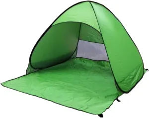 Portable Automatic Folding Beach Tent Instant Setup Sun Shelter with Protection for Camping and Traveling Green