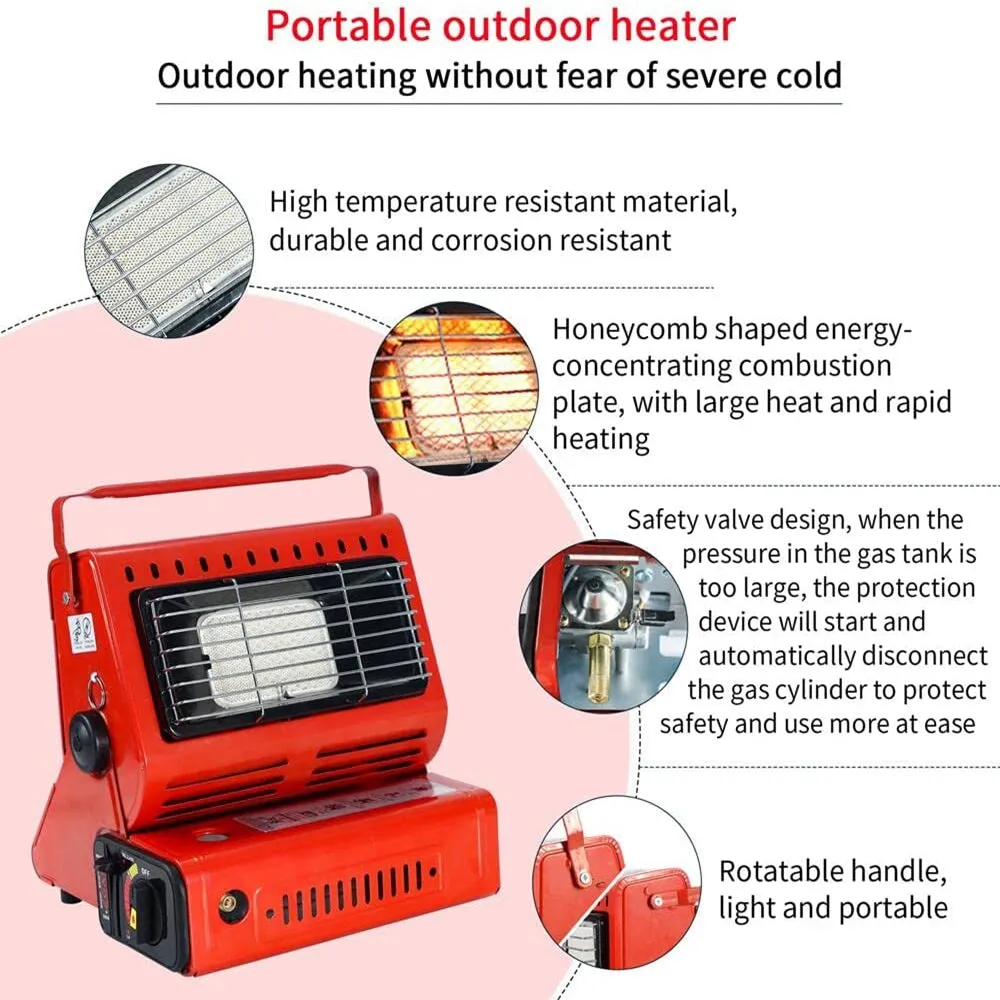 Portable Butane Gas Heater Camping Camp Tent Outdoor Hiking Camper Survival
