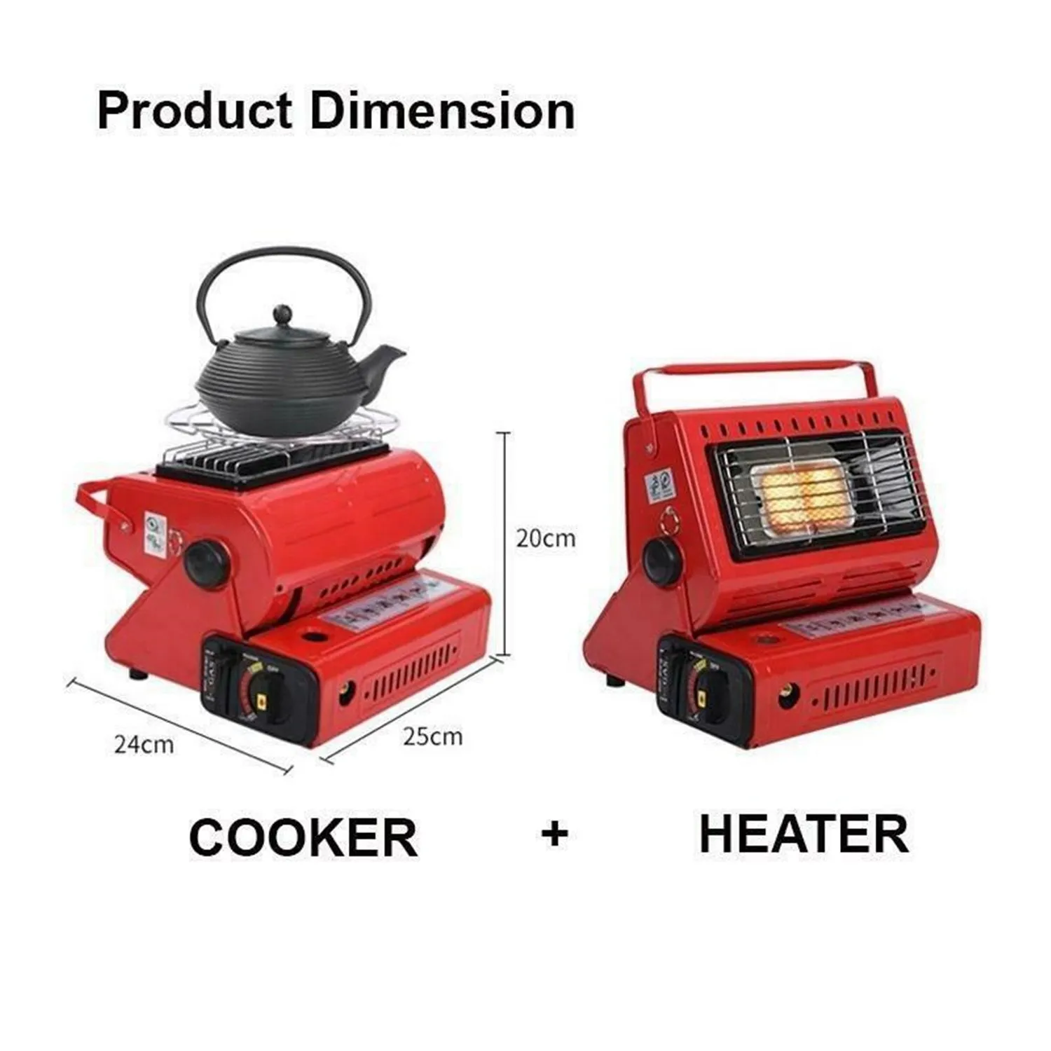 Portable Butane Gas Heater Camping Camp Tent Outdoor Hiking Camper Survival