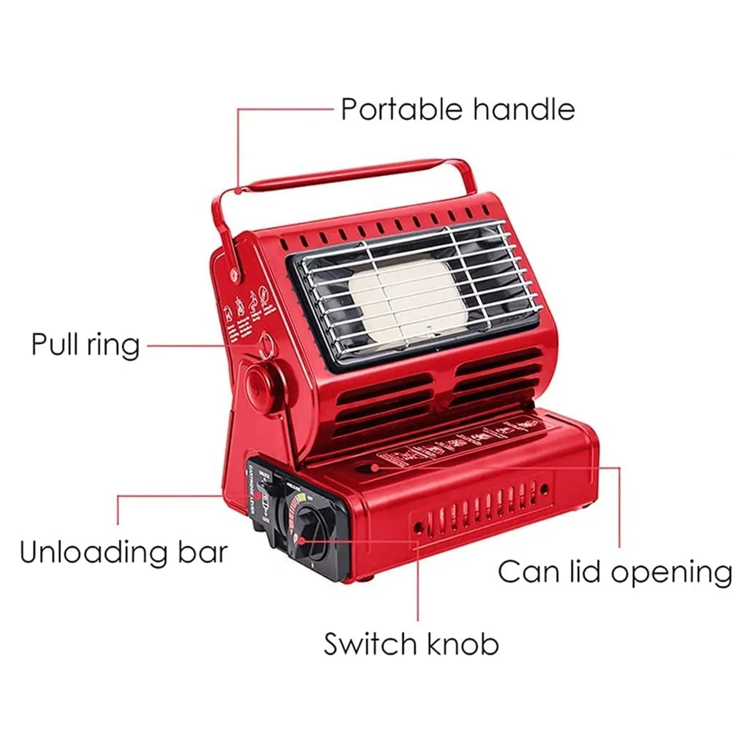 Portable Butane Gas Heater Camping Camp Tent Outdoor Hiking Camper Survival