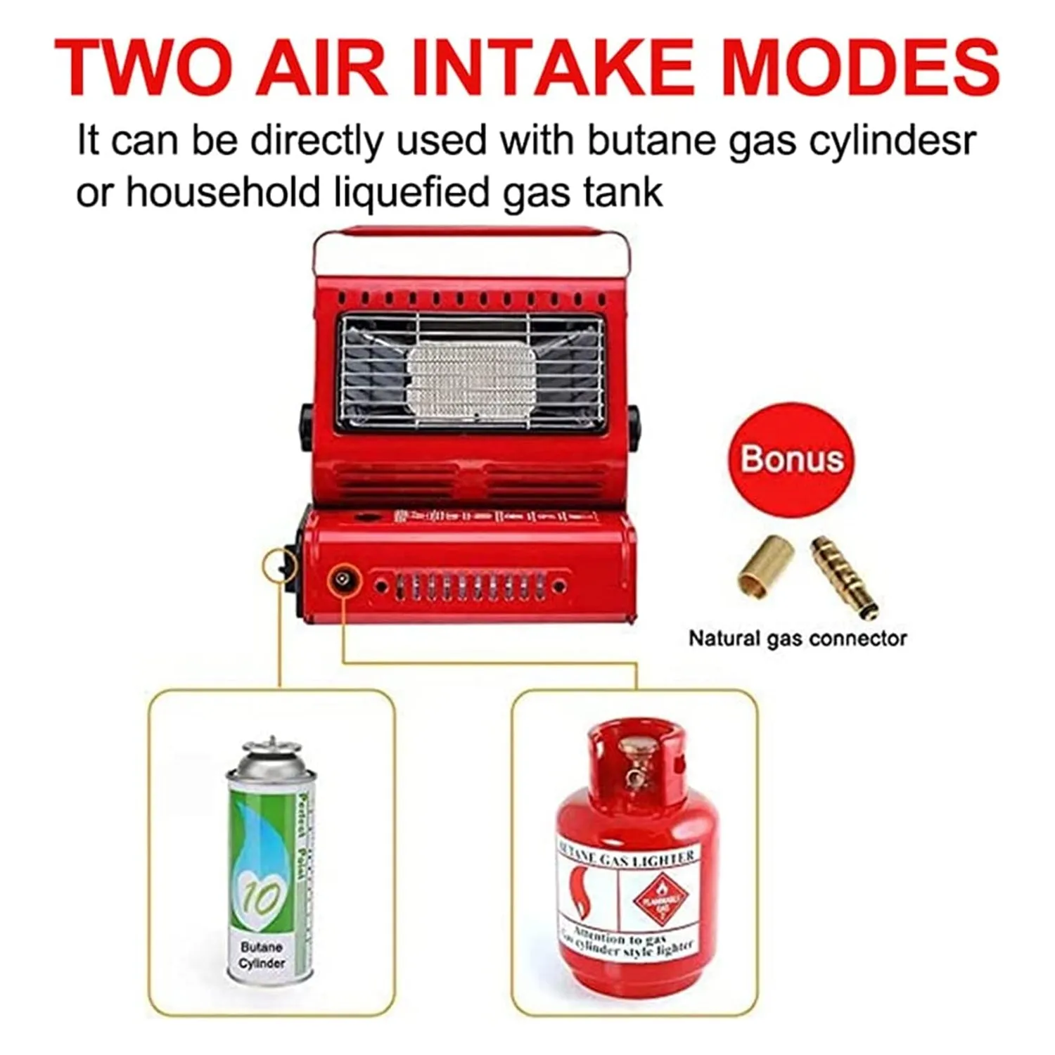 Portable Butane Gas Heater Camping Camp Tent Outdoor Hiking Camper Survival