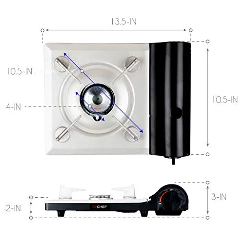 Portable Butane Gas Stove Burner, Camp Stove, Made in Korea