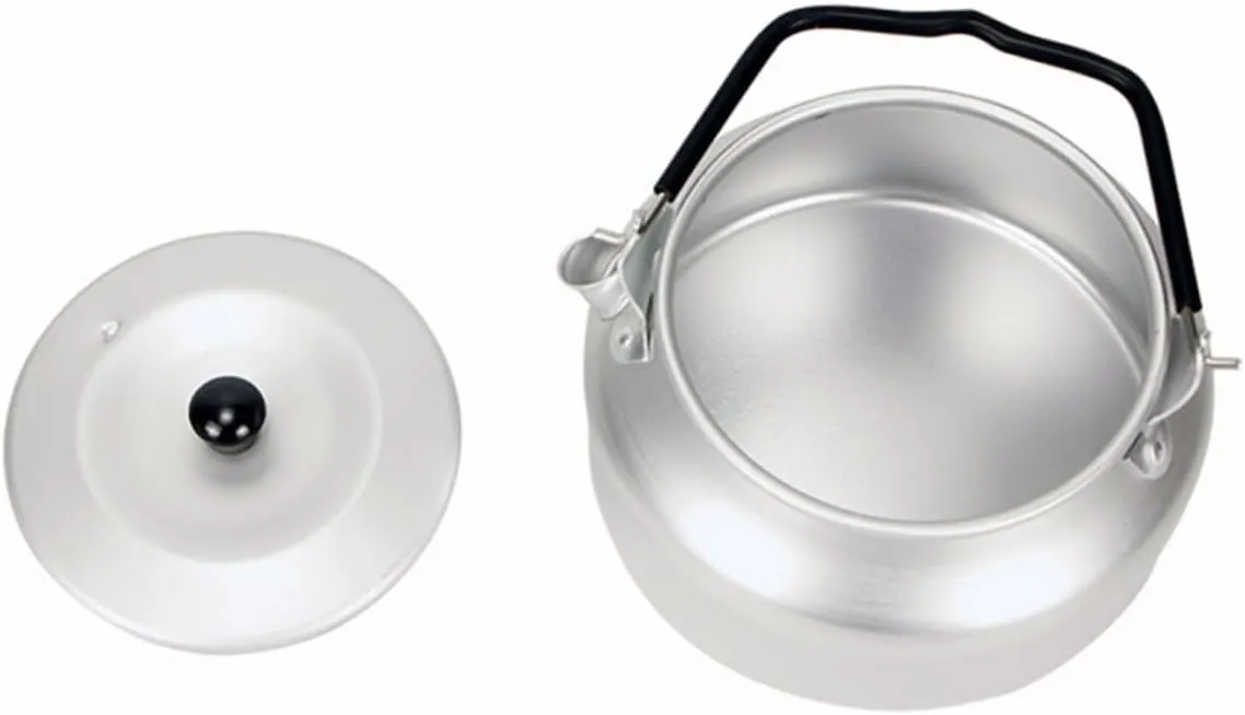 Portable Camping Kettle Aluminum Alloy Large Capacity Tea Kettle Outdoor Kettle Kitchen Accessory