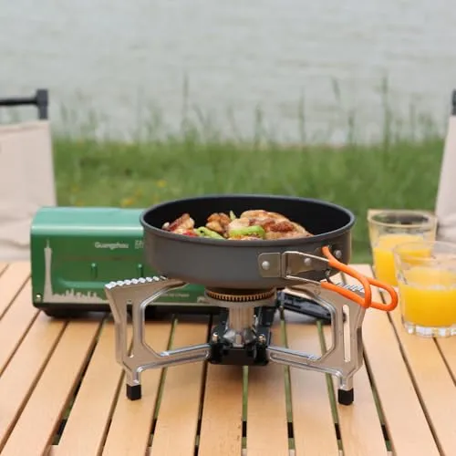 Portable Camping Stove,Folding Camp Stove,Butane Gas Stove w/ Bag