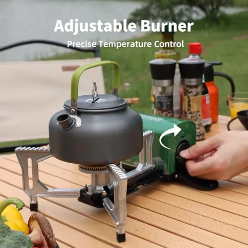 Portable Camping Stove,Folding Camp Stove,Butane Gas Stove w/ Bag