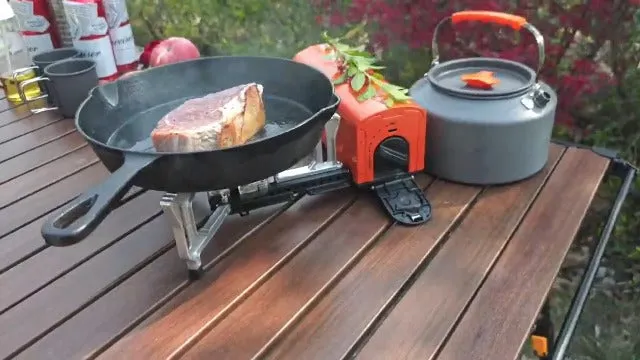 Portable Camping Stove,Folding Camp Stove,Butane Gas Stove w/ Bag