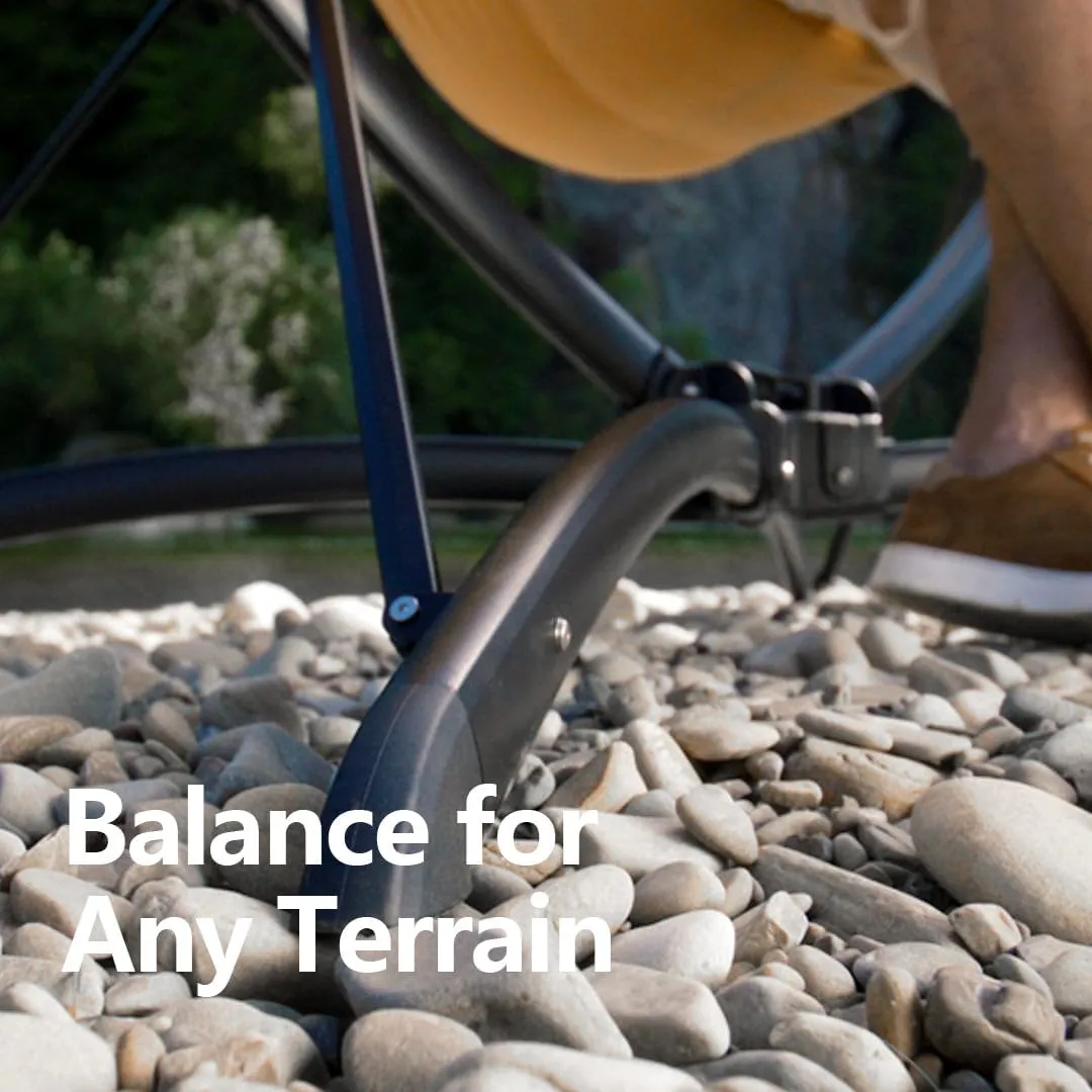 Portable Hammock Stand Only- Set Up in 3 Seconds - Supports 2 Person up to 550 LBS - Stable on Any Terrain, Weather Resistant (Travel Bag Included)