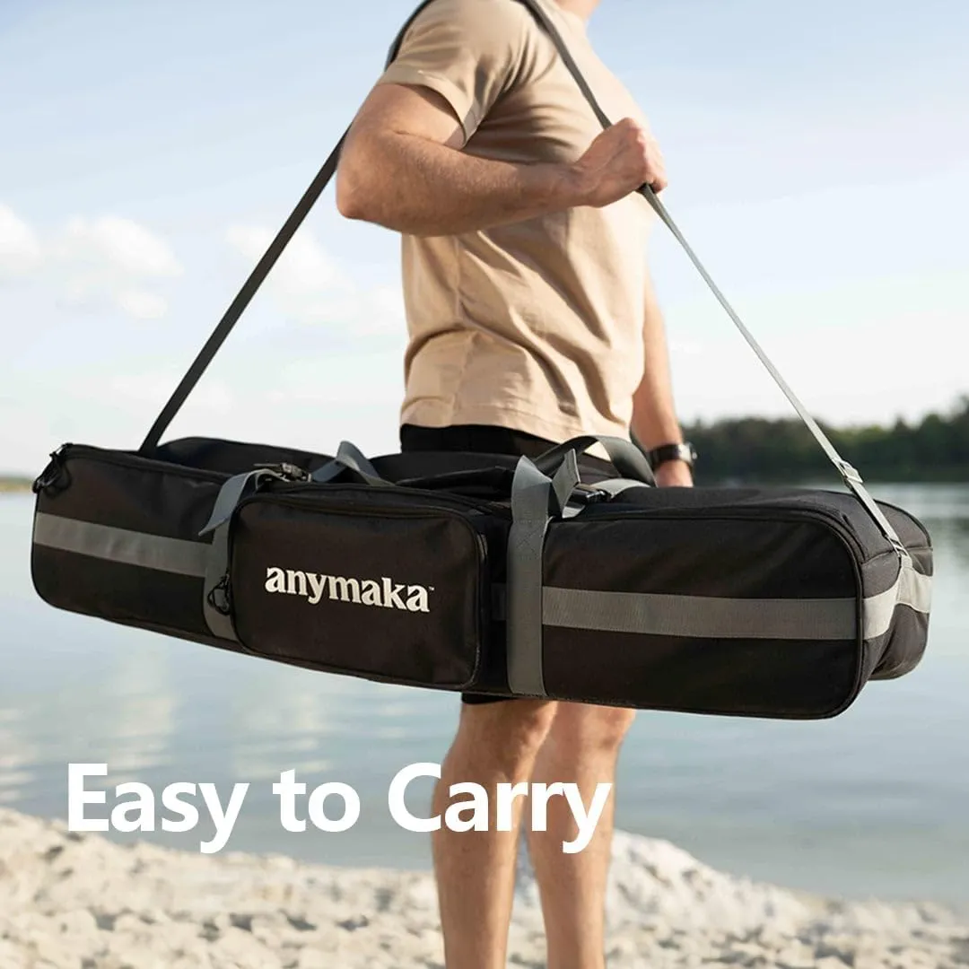 Portable Hammock Stand Only- Set Up in 3 Seconds - Supports 2 Person up to 550 LBS - Stable on Any Terrain, Weather Resistant (Travel Bag Included)